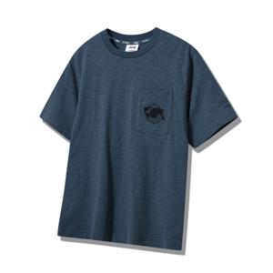 [지프]JQ3TSU227 다크카키 남녀공용 셋업 패치포켓 반팔 티셔츠_