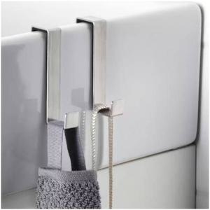 이케아 릴롱엔 문걸이행거 2P 스테인리스 1.5x1.8x8.3cm 걸이후크 레일 걸이