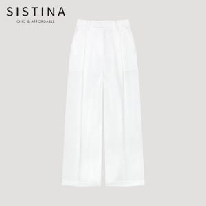 [SISTINA] 인기 하이 웨이스트 와이드 팬츠_AWWSLP21740_IV