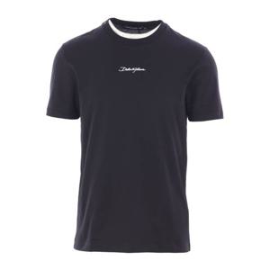 돌체앤가바나 블랙 코튼 저지 티셔츠 G8RN8Z G7NUBN0000