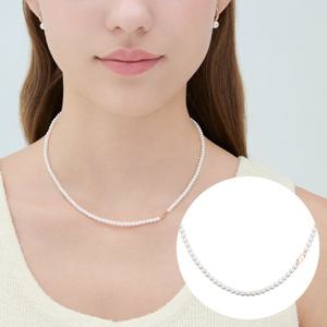 [제이에스티나] THE J 14K 크리스탈 진주 비드목걸이 3mm (JJSJNI5B6607R4420)