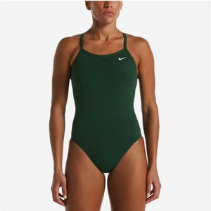 나이키스윔 NESSA017-371 앤서 솔리드 레이서백 자수 앤 하이컷 골지그린 - 여성 수영복