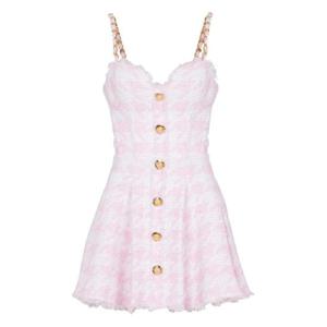 25 FW 발망 A라인 트위드 미니 드레스 FF1R2430CG17 TP438627264