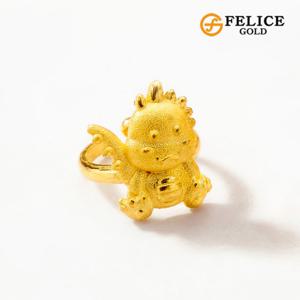 [펠리체골드] 24K 용용이 용 순금 돌반지 1.875g