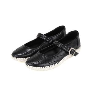 [바바라][본사운영] 바바라 양가죽 펀칭 장식 메리제인 여성플랫