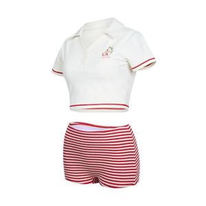 [레노마]여성 스트라이프 포인트 투피스 비키니 LS2F307 _폴리백증정