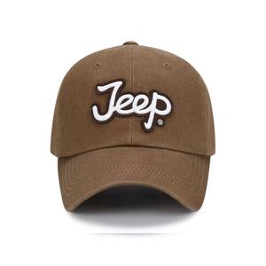 [지프]JQ3GCU126 브라운 스티치 아플리케 볼캡 야구모자_SC