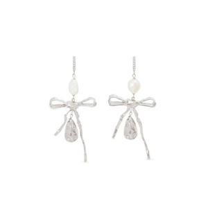 마르니 펄 드롭 보우 이어링 ORMV0593A0M2001