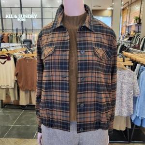 올앤선드리 M백화점 윈터체크BL A4W9B403(BROWN)