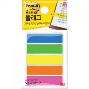 아트박스/3M 3M.포스트잇 하이라이트 플래그 분류용 5색