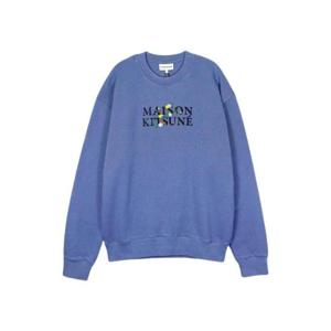메종 키츠네 플라워 컴포트 스웨트셔츠 퍼플 슬레이트 LM00308KM0307-P525