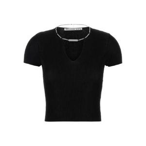 알렉산더왕 체인 장식 골지 탑 1KC3251062