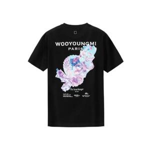 우영미 3D 코랄 백로고 티셔츠 블랙   25SS W251TS05708B