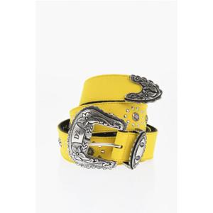 디스퀘어드2 가죽 벨트 BEM0505 16501805 7047 Yellow