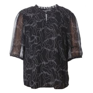 [모라도]소매쉬폰블라우스 ROM8BL457