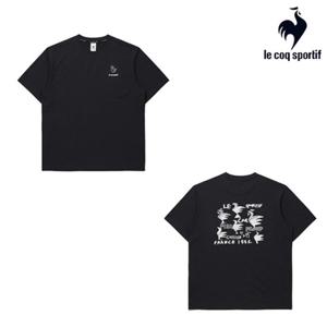 [르꼬끄] 남녀공용 르꼬끄X275C 유니 빅루스터 반팔티 QQ323XRS73_BLK