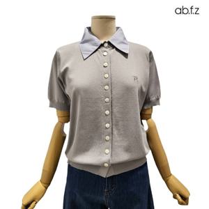 [에이비에프지]남방 레이어드 스타일 반팔 니트 APZ2ZY33E