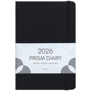 [인디고] 2026 프리즘 B6 위클리 다이어리 (날짜형, 32절, 주간) - 블랙
