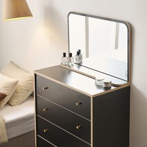 나무뜰 마몽2 E0 양면 서랍장 800 4단+화장대 거울 OWF136C (착불)