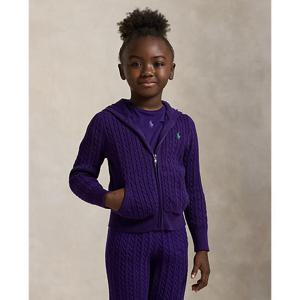 폴로 키즈 여아 2-6세 미니 케이블 코튼 풀 지퍼 후디(CWPOSWER6820534500)