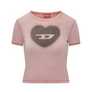 디젤 반팔 티셔츠 A128360SQAD35U ROSA DOM