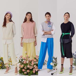 크레송 쥬얼버튼 텍스쳐블록 블라우스 R2211BL03 (4컬러)