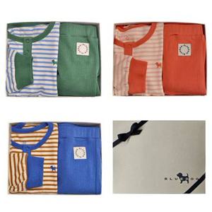 [블루독8키즈]택1 블루 컬러블럭스트라이프내의세트 상하복 속옷 라운지 언더웨어 두돌선물 초등25W1053207