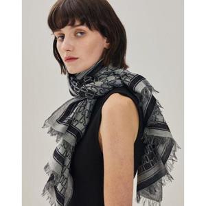 선물포장  (DCSC5F300BK) 블랙 DD패턴 울스카프