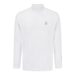 [파리게이츠]511E3TI206_WH-남성 로고 모크넥 저지 티셔츠-(25년가을)