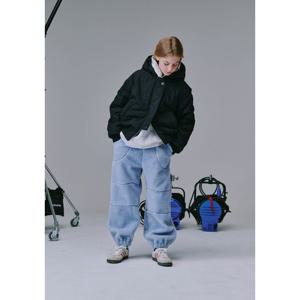 [블루테일]리버시블 보아 블랙 크롭 화섬점퍼AYH2JP01BK