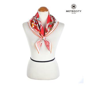 메트로시티 리버드로 실크 스카프 MSSD-4004