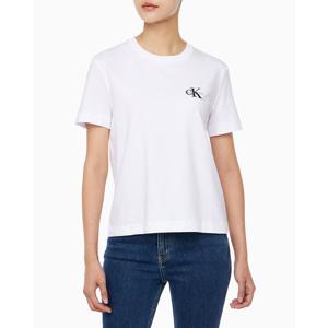 [캘빈클라인 진]여성 레귤러핏 CK 반팔 티셔츠 반팔티 화이트 47AB801 (47AB801-YAA)