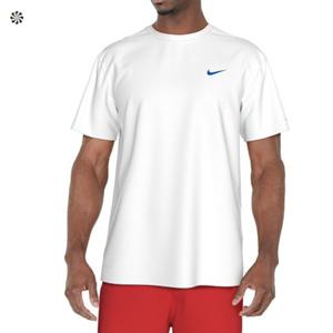 나이키스윔 NESSF522-100 남성 나이키 세일보트 숏 슬리브 하이드로가드 화이트 - 남성 래쉬가드