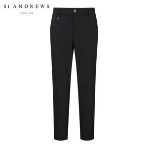 [세인트앤드류스] 남성 로고 자수 포켓 솔리드 팬츠 811E1PT101_BK