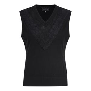 [세인트앤드류스]여성 레이스 라인 V넥 니트 베스트 (821E1SV006BK)