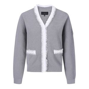 [세인트앤드류스]여성 레이스 프릴 니트 가디건 (821E1SD101GY)