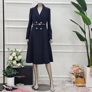 [미니멈]MD 카라넥 플레어 더블 원피스 자켓  MD MYCGWJ8020 MD_