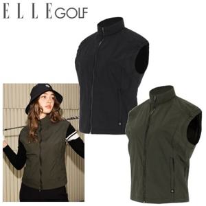 [엘르골프]여성 등판 로고 포인트 우븐 베스트 6K21451_DJ