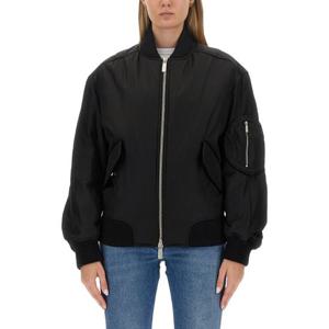 오프화이트 블랙 나일론 봄버 재킷 OWEH028 F23FAB0011010