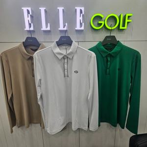 [엘르골프]남성 간절기 마이 파이핑 포인트 폴로티셔츠6K15201_D