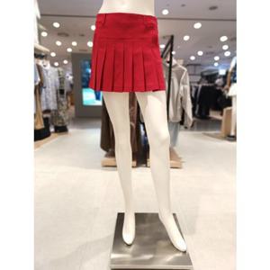 [파리게이츠] 25FW가을 여성 플리츠 덧장 숏팬츠 스커트 (521E3PS201)