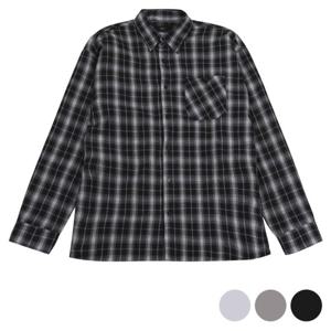 [모로엠]남성 살랑 봄 기본 체크 셔츠 NBJ-SHA-Q001