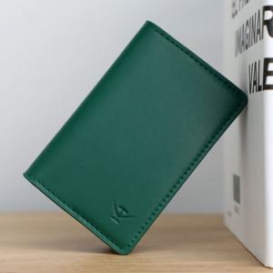 [크로노스]크로노스 CRW19003-GR 천연 소가죽 슬림 미니 명함 반