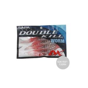 싸파 더블킬 새우웜 135mm 레드헤드 농어 외수질낚시