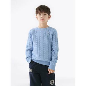 타미힐피거 키즈 T42F7WWO200BT1 코튼 케이블 스웨터