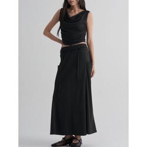 (165827AC14) [에잇세컨즈] 다잉 저지 롱 스커트  애쉬