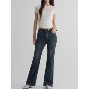 (355921LPAP) [에잇세컨즈] 스판 워싱 부츠컷 데님  블루