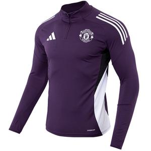 아디다스 맨유 트레이닝 탑 L/S 긴팔 반집업 스포츠저지 플럼 JP3124