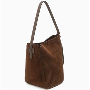 [헤지스ACC] 시그니처 H 브라운 스웨이드 숄더백 HIBA5F337W3