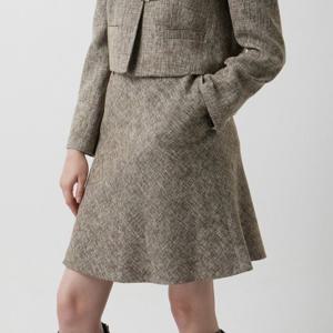 [주크] 트위드 에이라인 스커트